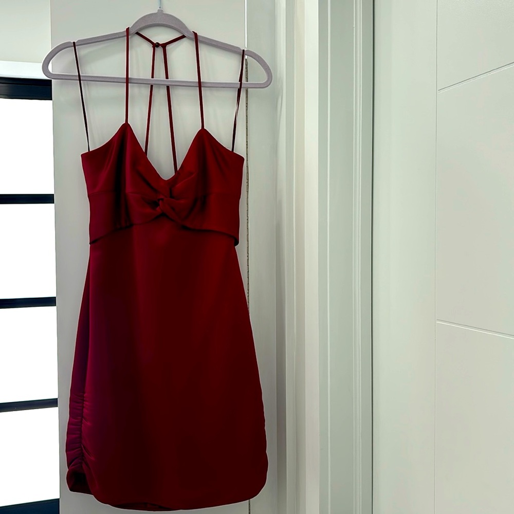 NWT Parker Cranberry/burgundy  colored Mini Dress -Sexy!